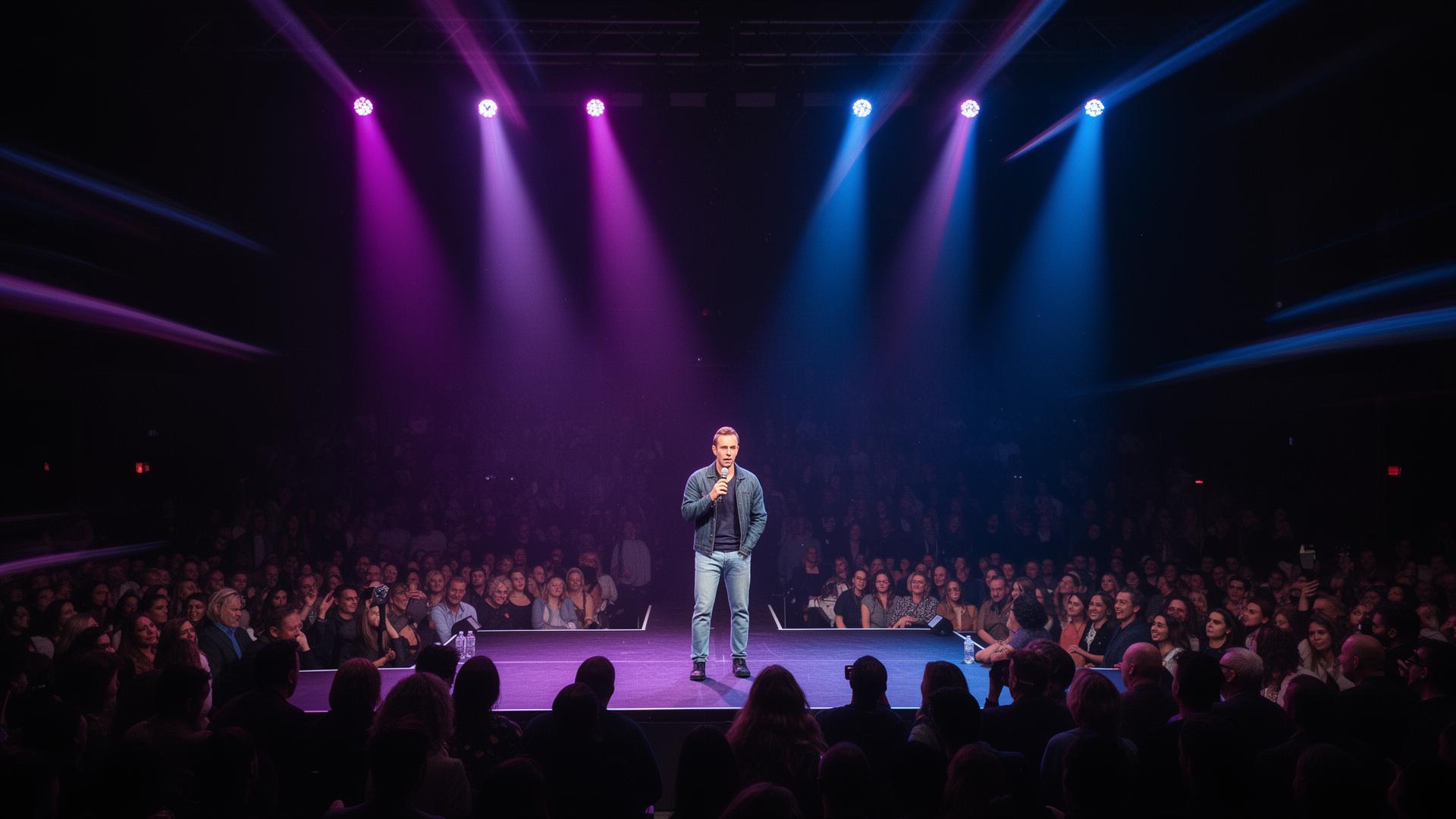Denis Bistaffa em palco